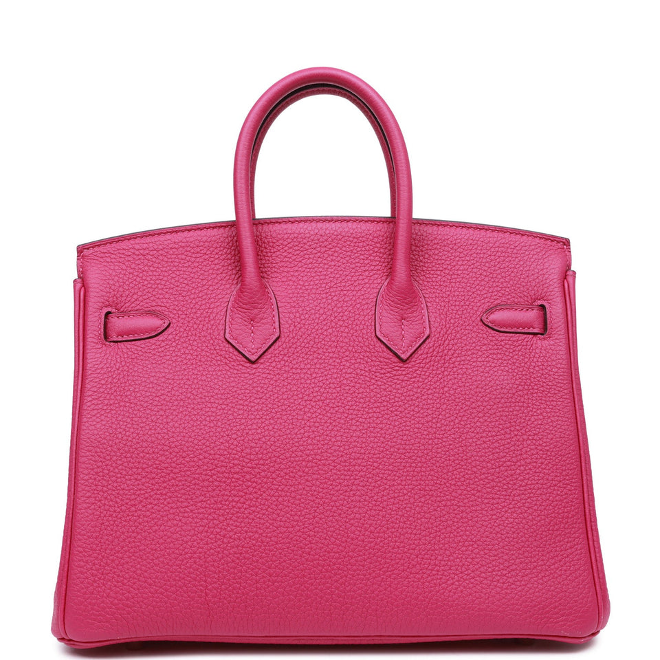 Hermes Birkin 25 Rose Pourpre Togo Palladium Hardware