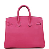 Hermes Birkin 25 Rose Pourpre Togo Palladium Hardware