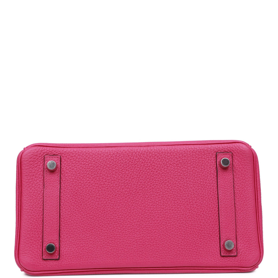 Hermes Birkin 25 Rose Pourpre Togo Palladium Hardware