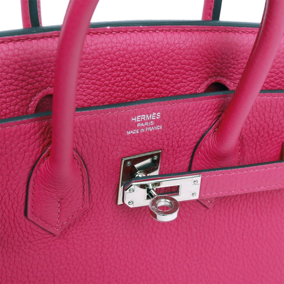 Hermes Birkin 25 Rose Pourpre Togo Palladium Hardware
