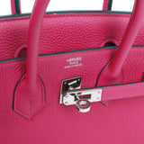 Hermes Birkin 25 Rose Pourpre Togo Palladium Hardware