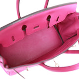 Hermes Birkin 25 Rose Pourpre Togo Palladium Hardware