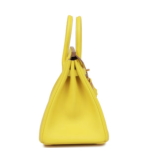 Hermes Birkin 25 Lime Swift Gold Hardware