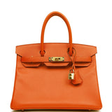 Hermes Birkin 30 Feu Epsom Gold Hardware - Payment 2 for KI