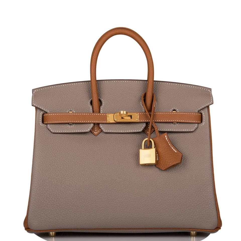 Hermes Special Order (HSS) Birkin 25 Gris Asphalte and Gold Togo Brushed Gold Hardware - Pay 1 for SR