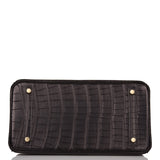 Hermes Birkin 30 Black Matte Alligator Gold Hardware