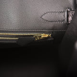 Hermes Birkin 30 Black Matte Alligator Gold Hardware