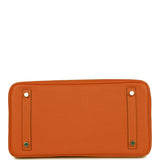 Hermes Birkin 30 Feu Clemence Palladium Hardware