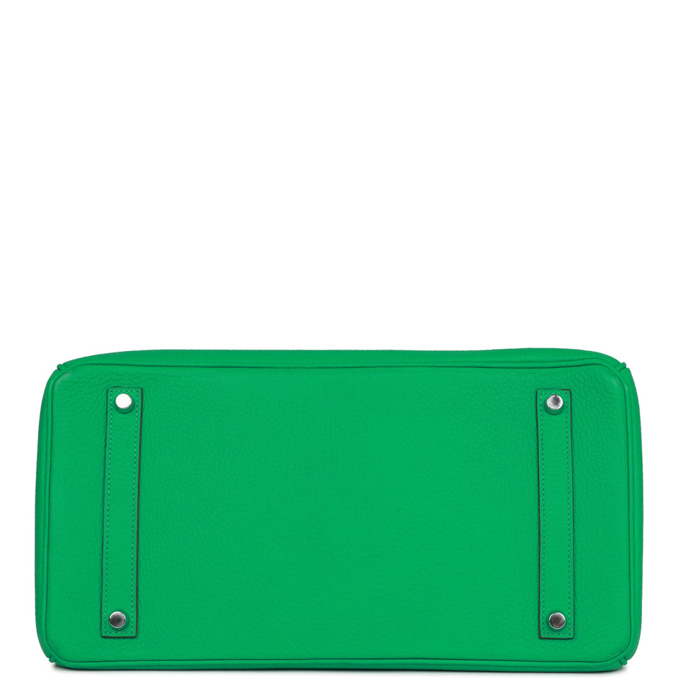 Hermes Birkin 35 Menthe Clemence Palladium Hardware