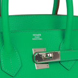 Hermes Birkin 35 Menthe Clemence Palladium Hardware