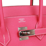 Hermes Birkin 35 Rose Tyrien Epsom Palladium Hardware