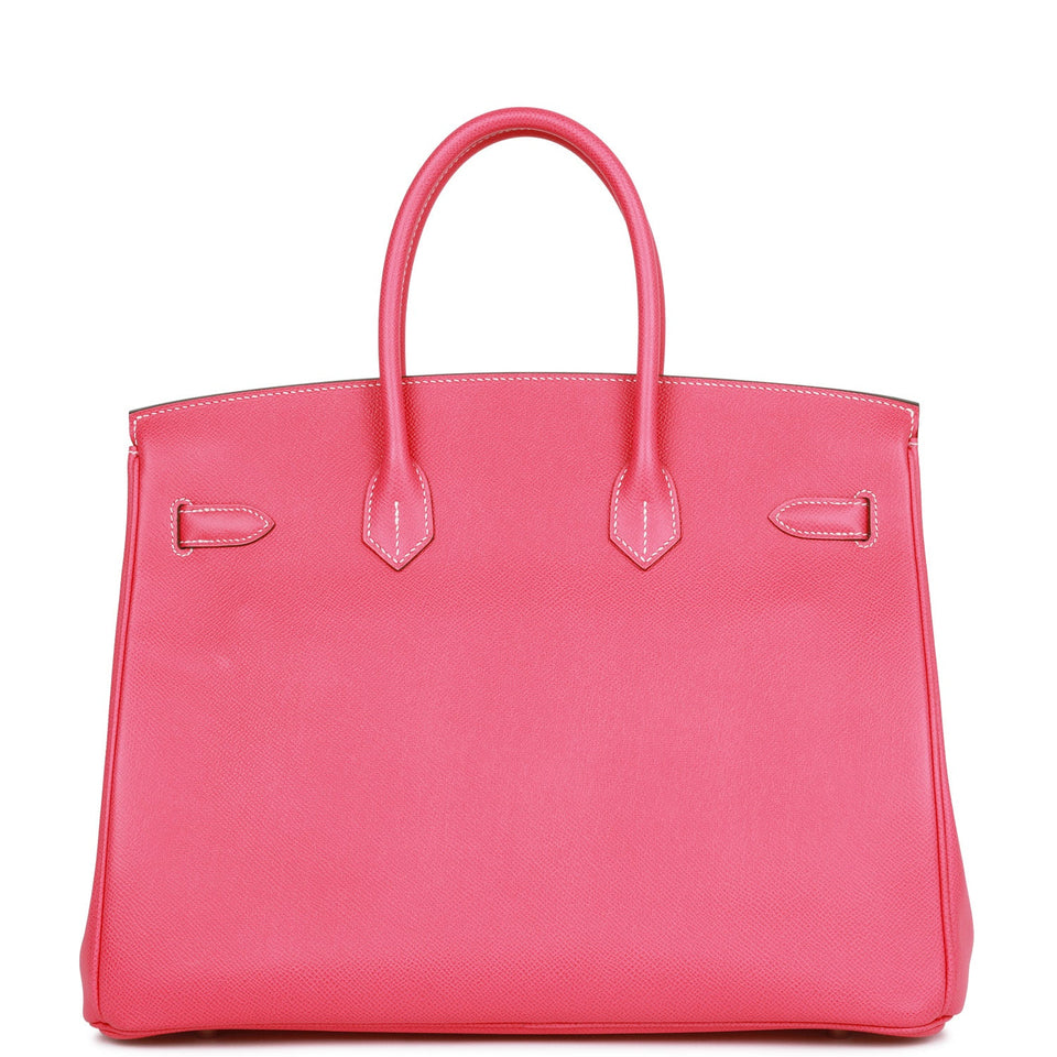Hermes Birkin 35 Rose Tyrien Epsom Palladium Hardware