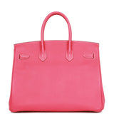 Hermes Birkin 35 Rose Tyrien Epsom Palladium Hardware