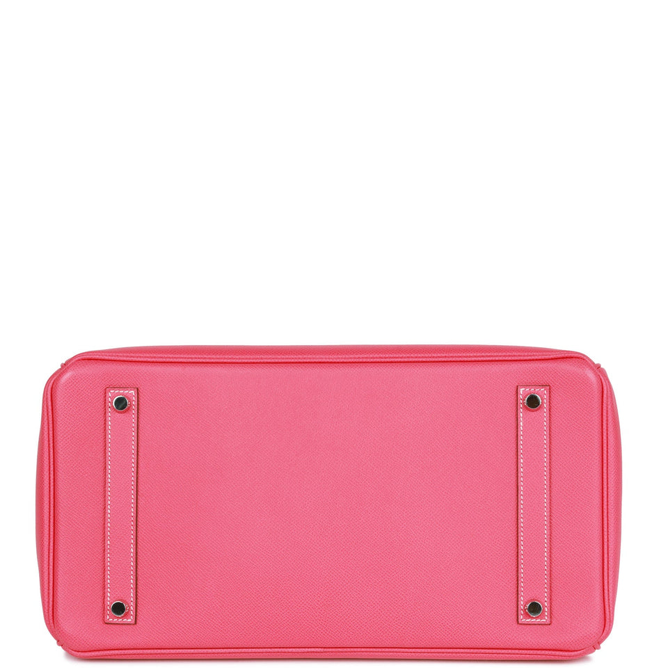 Hermes Birkin 35 Rose Tyrien Epsom Palladium Hardware