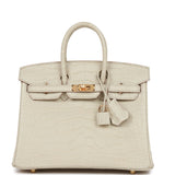 Hermes Birkin 25 Beton Matte Alligator Gold Hardware