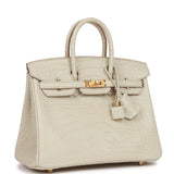 Hermes Birkin 25 Beton Matte Alligator Gold Hardware