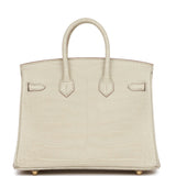 Hermes Birkin 25 Beton Matte Alligator Gold Hardware