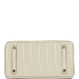 Hermes Birkin 25 Beton Matte Alligator Gold Hardware