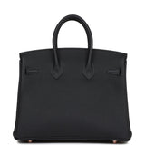 Hermes Birkin 25 Caban Togo Rose Gold Hardware