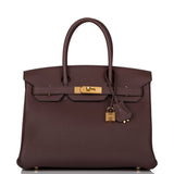 Hermes Birkin 30 Rouge Sellier Togo Gold Hardware