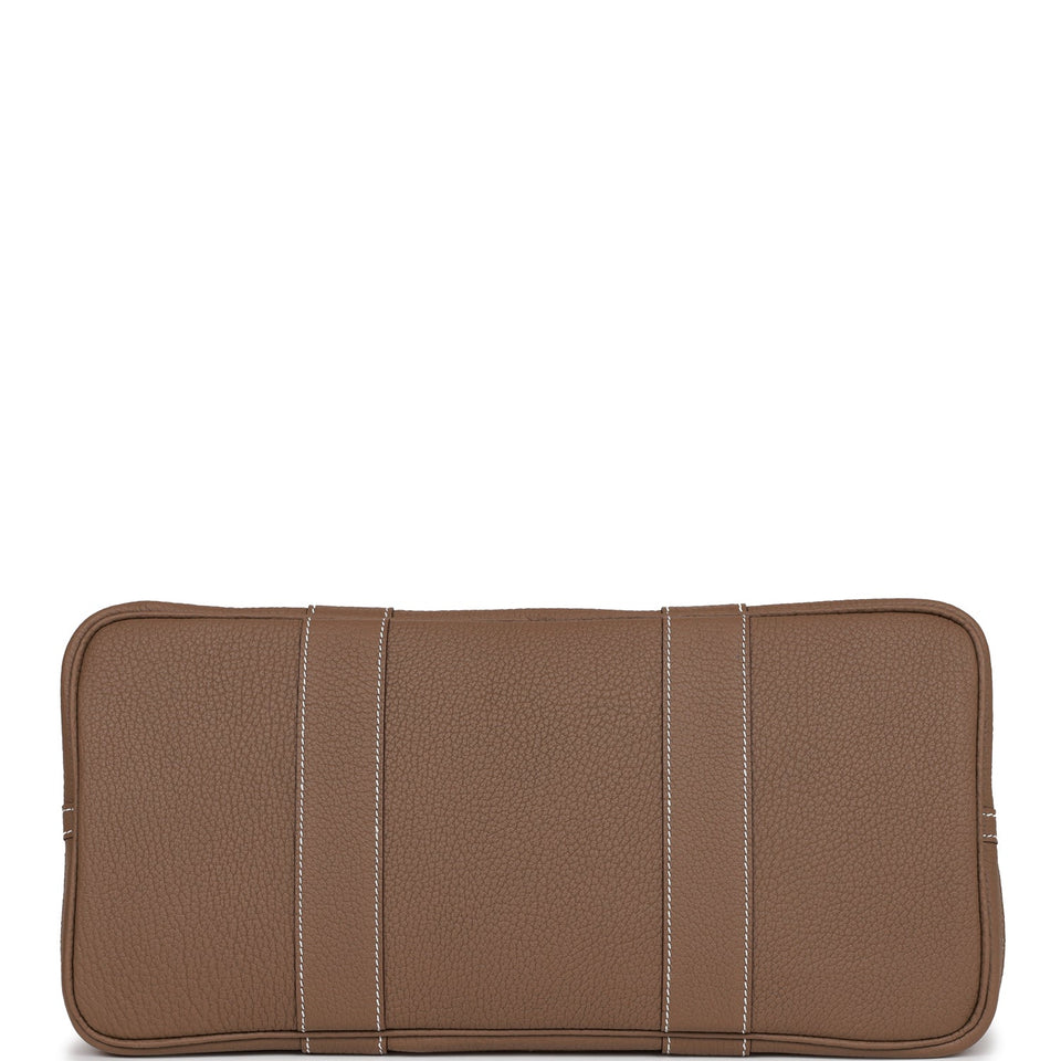 Hermes Garden Party 36 Etoupe Negonda Palladium Hardware