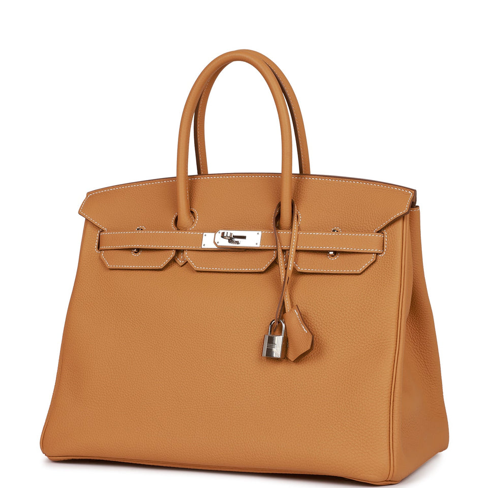 Hermes Birkin 35 Sable Togo Palladium Hardware