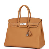 Hermes Birkin 35 Sable Togo Palladium Hardware