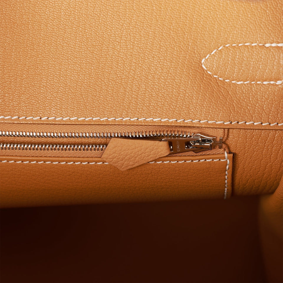 Hermes Birkin 35 Sable Togo Palladium Hardware