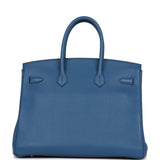 Hermes Birkin 35 Bleu Agate Togo Gold Hardware