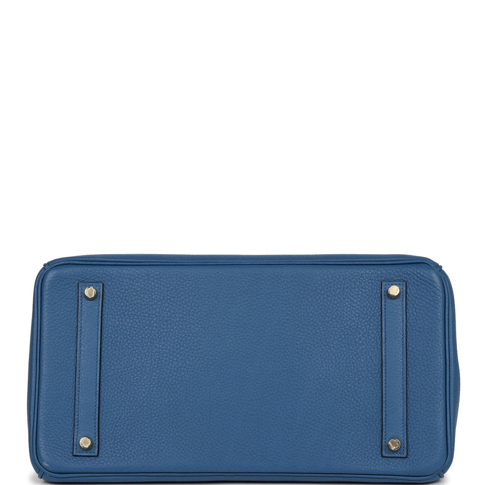 Hermes Birkin 35 Bleu Agate Togo Gold Hardware