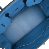 Hermes Birkin 35 Bleu Agate Togo Gold Hardware