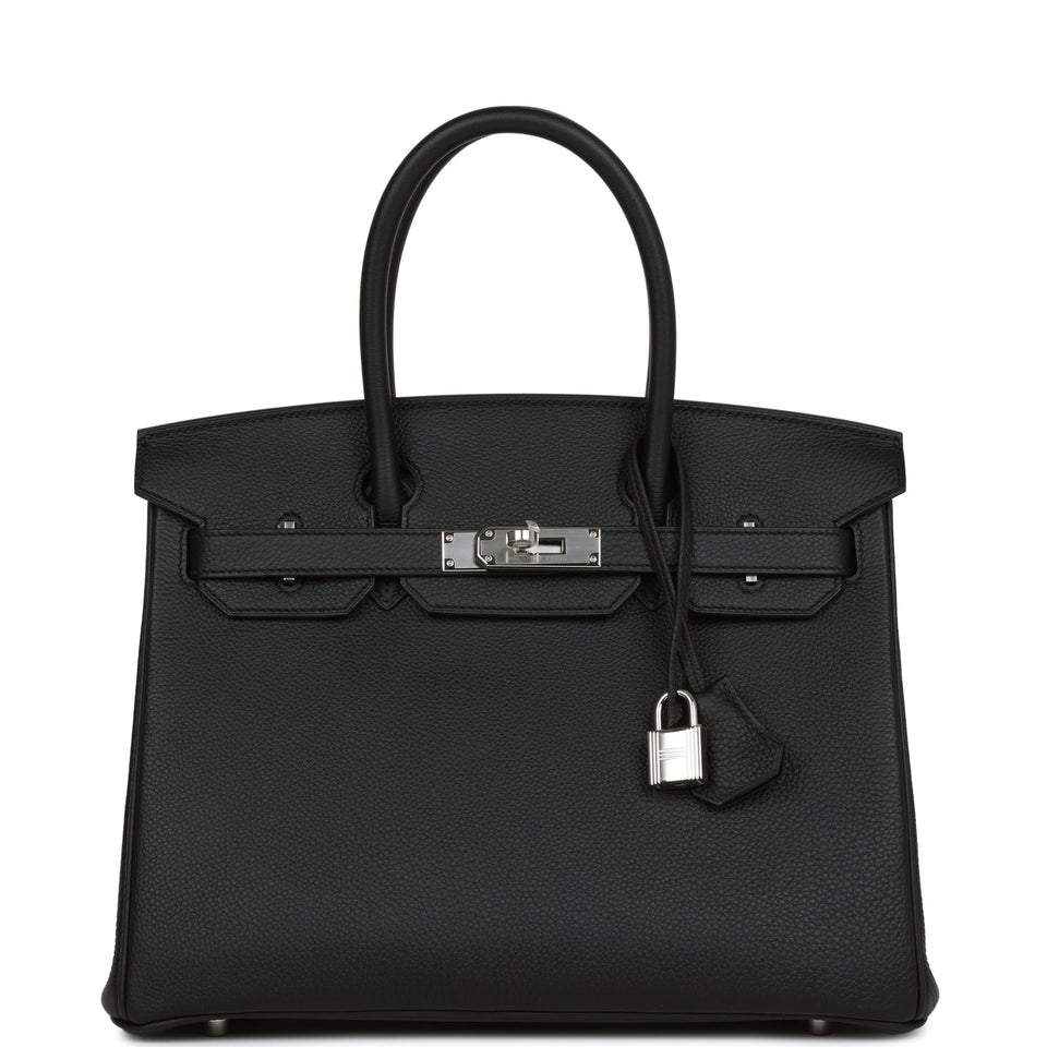 Hermes Birkin 30 Black Togo Palladium Hardware