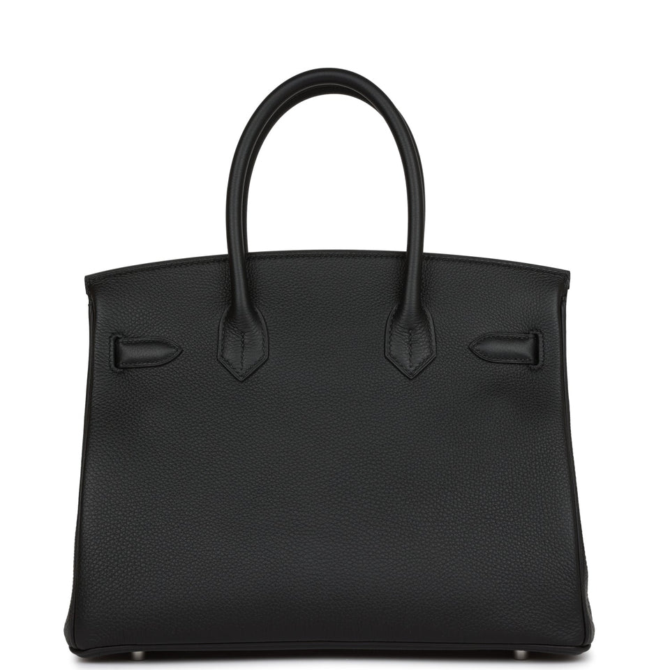 Hermes Birkin 30 Black Togo Palladium Hardware
