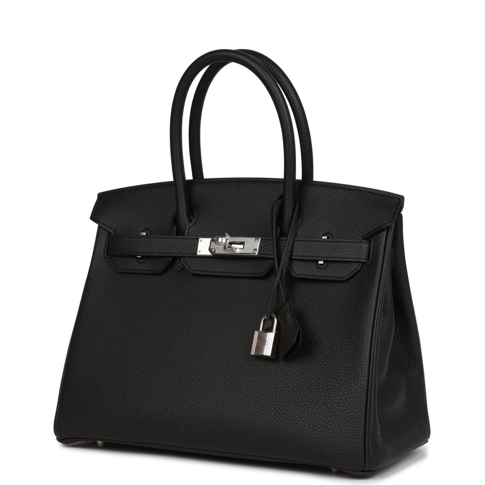 Hermes Birkin 30 Black Togo Palladium Hardware
