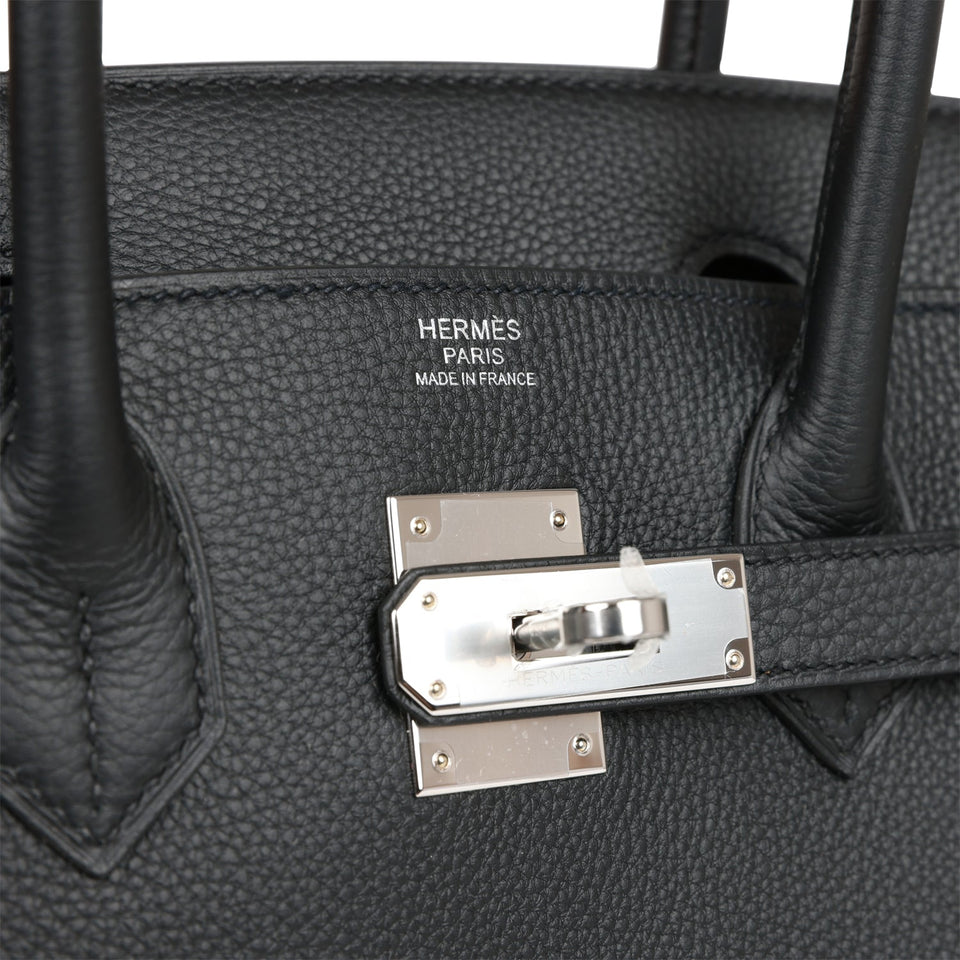 Hermes Birkin 30 Black Togo Palladium Hardware