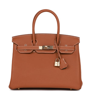 Hermes Special Order (HSS) Birkin 30 Gold Verso Togo Permabrass Hardware