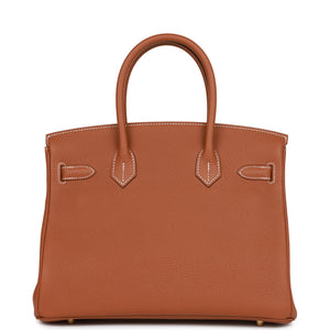 Hermes Special Order (HSS) Birkin 30 Gold Verso Togo Permabrass Hardware