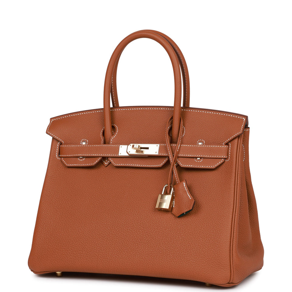 Hermes Special Order (HSS) Birkin 30 Gold Verso Togo Permabrass Hardware