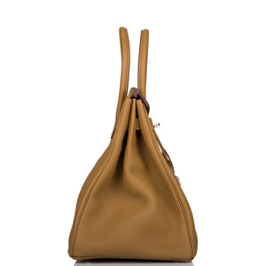 Hermes Birkin 35 Bronze D'Or Togo Palladium Hardware