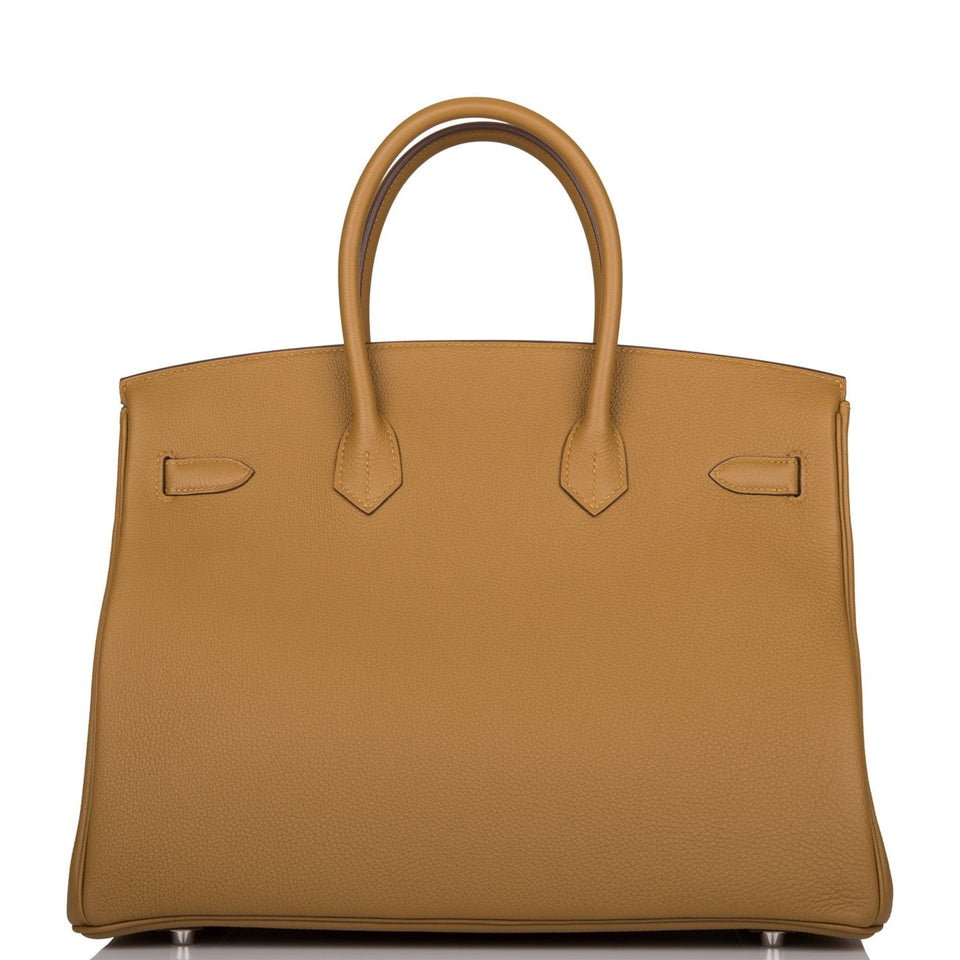 Hermes Birkin 35 Bronze D'Or Togo Palladium Hardware