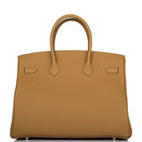 Hermes Birkin 35 Bronze D'Or Togo Palladium Hardware