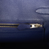 Hermes Birkin 30 Bleu Encre Togo Gold Hardware