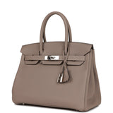 Hermes Birkin 30 Gris Asphalte Togo Palladium Hardware