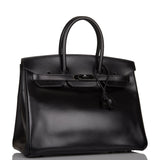 Hermes Birkin 35cm  SO Black Box Black Hardware