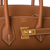 Hermes Birkin 25 Gold Togo Gold Hardware