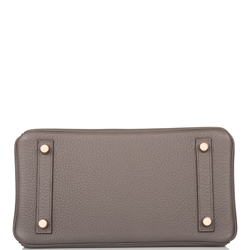 Hermes Birkin 25 Etain Togo Rose Gold Hardware