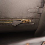 Hermes Birkin 25 Etain Togo Rose Gold Hardware