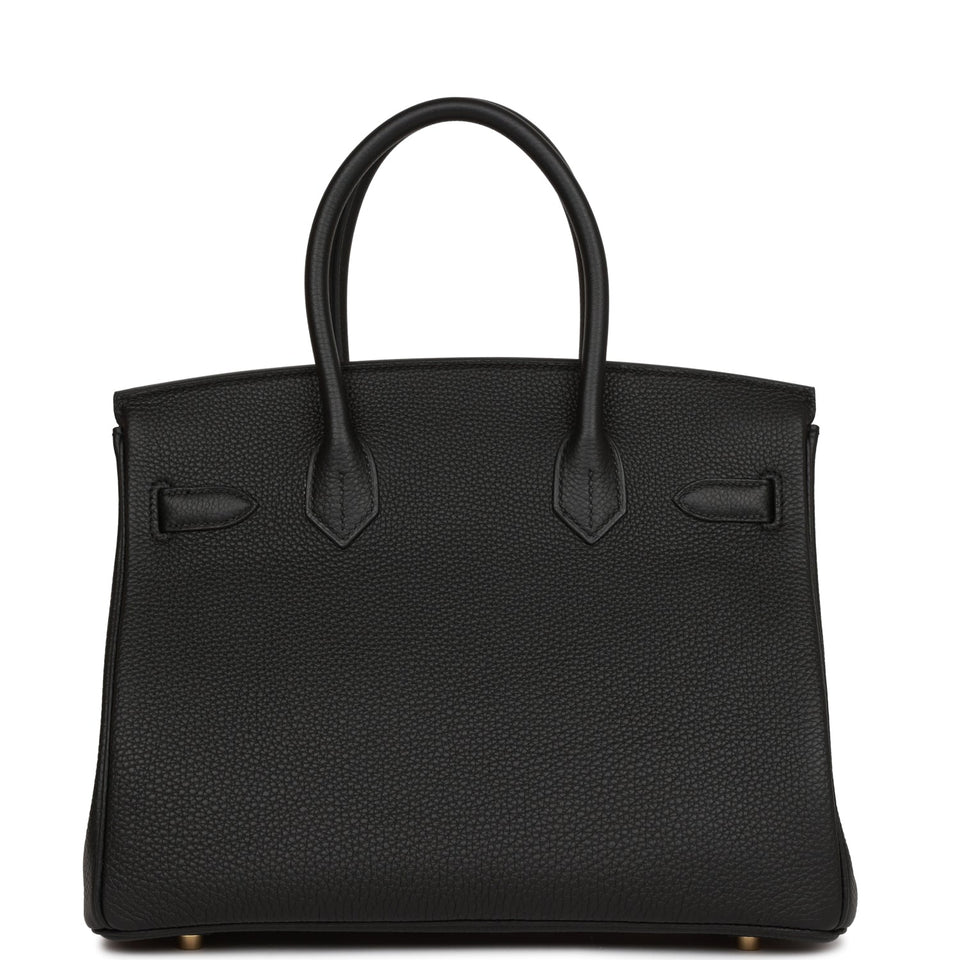 Hermes Birkin 30 Black Togo Gold Hardware
