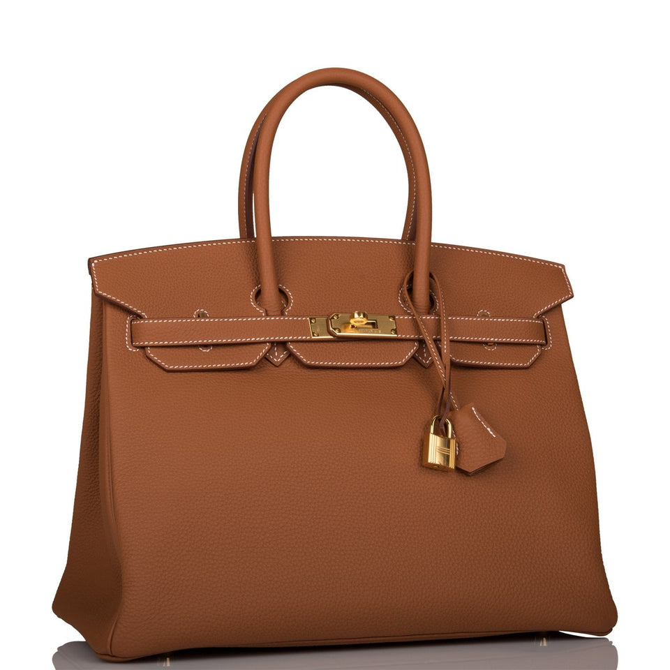 Hermes Birkin 35 Gold Togo Gold Hardware