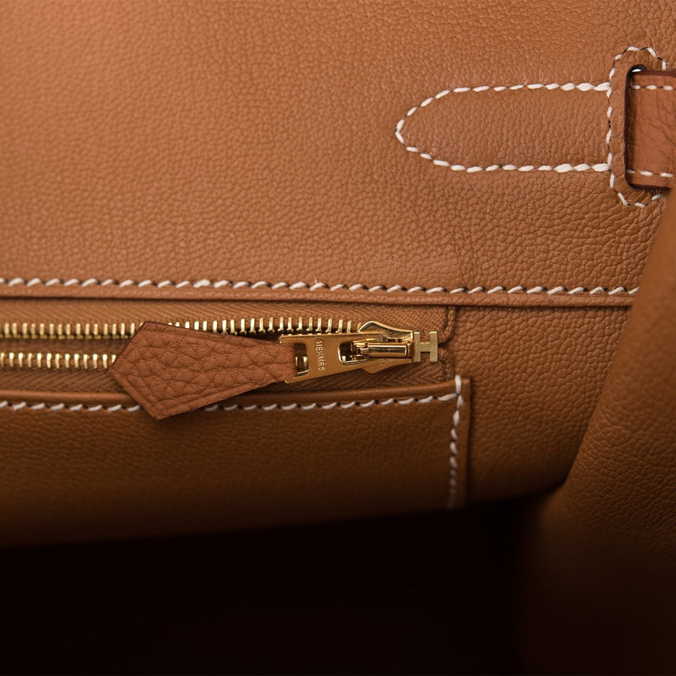 Hermes Birkin 35 Gold Togo Gold Hardware